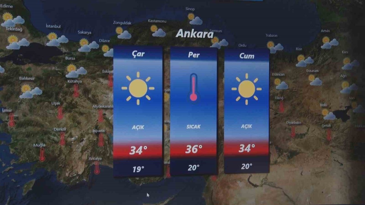Ülke genelinde hava sıcaklıkları mevsim normallerinin üzerinde seyredecek
