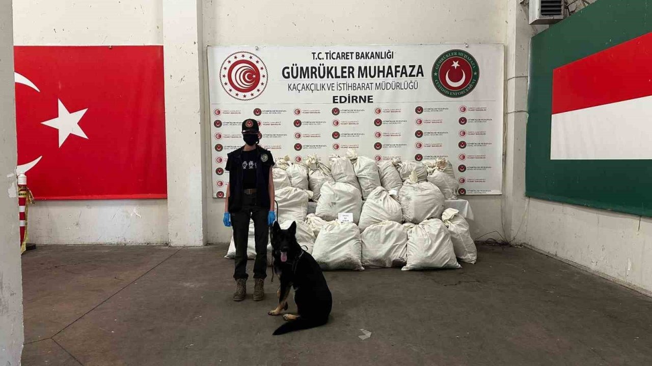 Kapıkule’de 245 kilo esrar ele geçirildi: 2 gözaltı