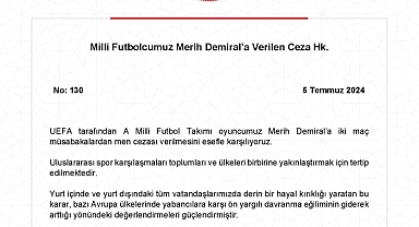 Dışişleri Bakanlığı'ndan Merih Demiral açıklaması