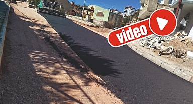 Esentepe mahallesinde asfalt çalışması