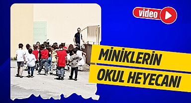 İlk ders zili, minikler için çaldı