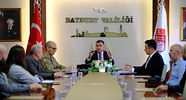 Bayburt’ta Ağustos-Eylül ayları asayiş toplantısı yapıldı
