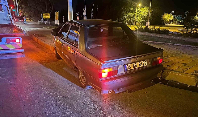 Elazığ'da otomobil aydınlatma direğine çarptı: 1 yaralı