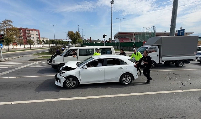 Samsun'da zincirleme kaza: 1 yaralı