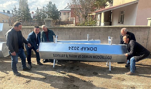Aydıntepe'de çiftçilere sıvat dağıtıldı