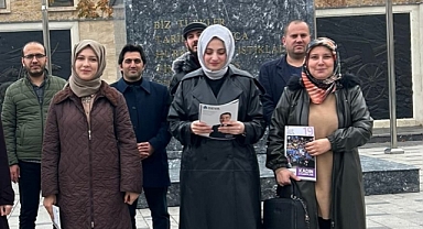 Birinci: "Hiçbir kadın, şiddet görmek, korku içinde yaşamak zorunda değildir"