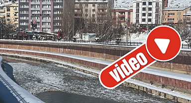 Çoruh buz tuttu!