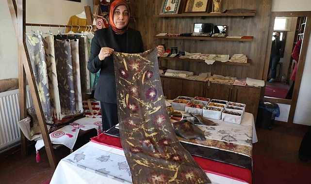 Doğanın renkleri kumaşlarda hayat buluyor