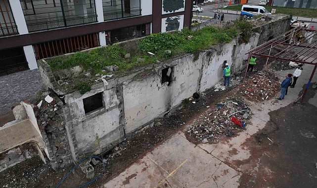 Trabzon'da tarihi surlarda restorasyon çalışmaları başladı