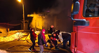 Çayırözü köyünde korkutan yangın!