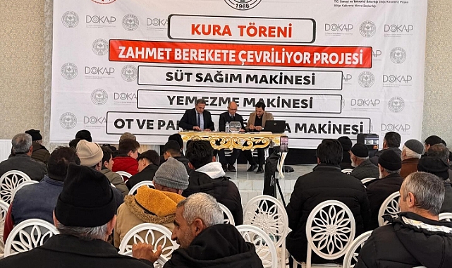 Tarım aletleri kurayla verildi
