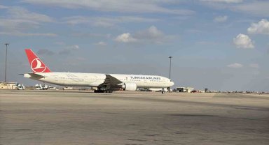 THY uçağı Suriye'den Türkiye'ye ilk uçuş için havalandı