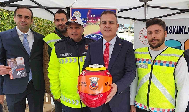 Jandarmadan 'Güvenli Kask' bilgilendirmesi