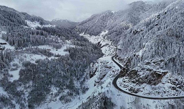 Zigana Dağı'ndan kar manzaraları