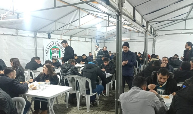 Akçaabat'ta her gün bin kişi iftar sofrasında bir araya geliyor