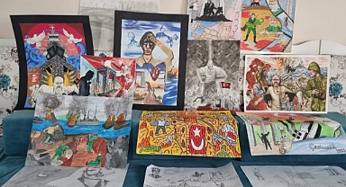Bayburt'ta ‘Çanakkale Ruhu' temalı resim yarışması