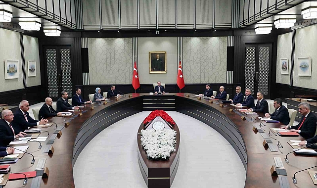 Cumhurbaşkanlığı Kabinesi, Cumhurbaşkanı Recep Tayyip Erdoğan başkanlığında Beştepe'de toplandı.