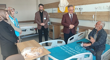 Müftü Danacı, hastaneyi ziyaret etti
