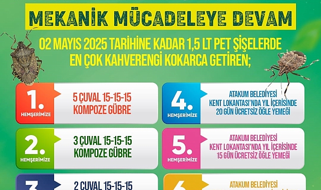 Kahverengi kokarca getir, ödülü götür