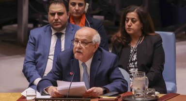 Filistin BM Daimi Gözlemcisi Mansour, BM Güvenlik Konseyi'nde gözyaşlarını hakim olamadı