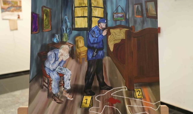 Gümüşhane'de polis memurları 'Polisin Sanat Yönü'nü gösterdi