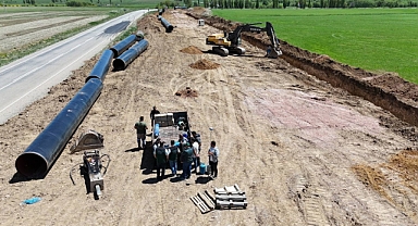 Kırklartepe Barajı sulama inşaatında çalışmalar devam ediyor