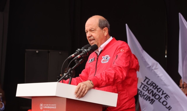 KKTC Cumhurbaşkanı Tatar: "Türkiye'nin gücüyle, milli savunma sanayisinin başarılarıyla buradaki milli egemenliğimizi bir kez daha hep birlikte haykırabiliyoruz"