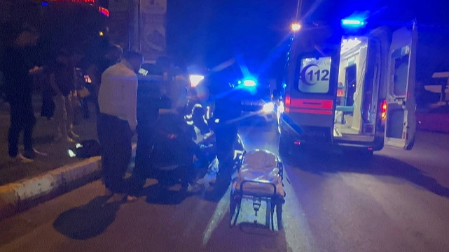 Erzincan'da motosiklet kazasında sürücü yaralandı