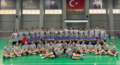 Erzincanlı badmintoncular uluslararası maçlara katılmak için kampa girdi