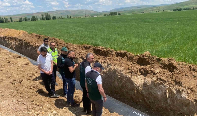 Kırklartepe Barajı sulama inşaatında çalışmalar devam ediyor