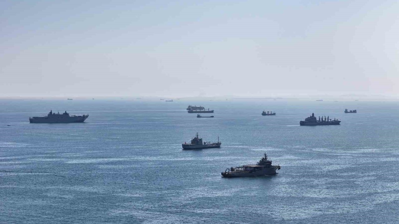 AKINCI TİHA’nın İDEF provası havadan görüntülendi