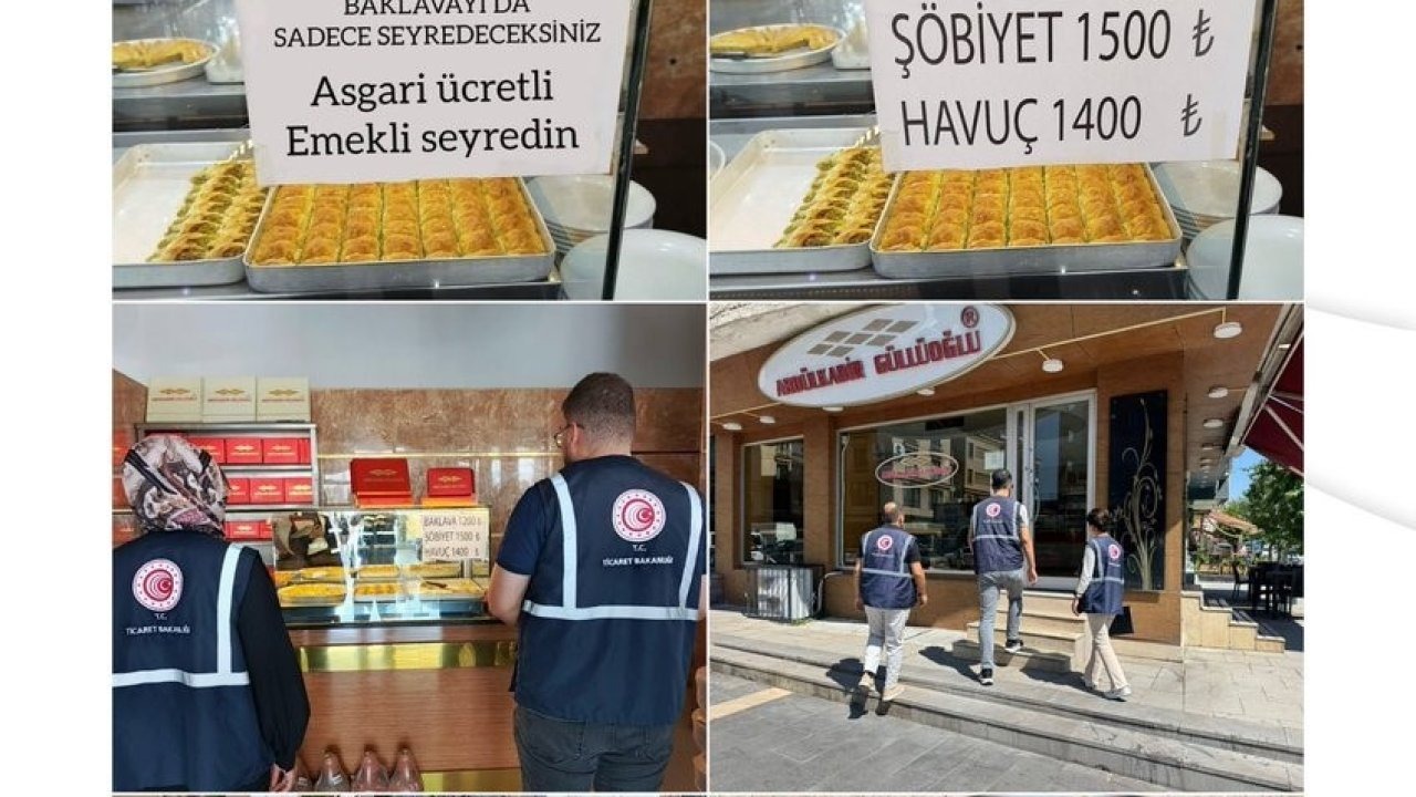 Ticaret Bakanlığından tatlı tezgahı görseline ilişkin açıklama