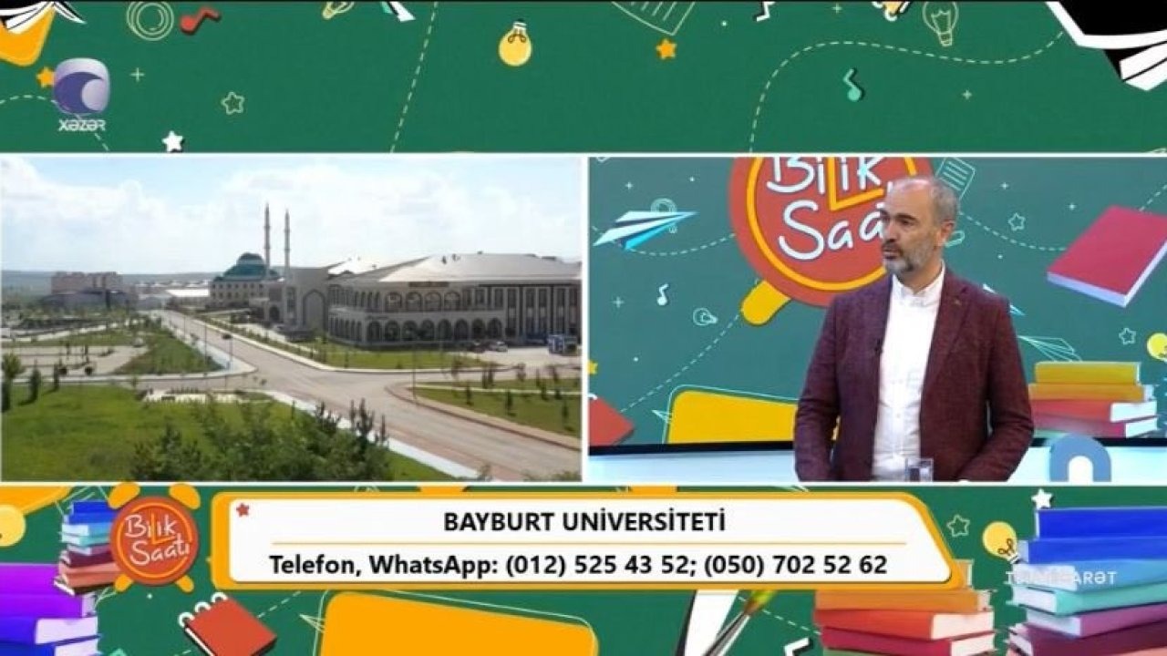 Rektör Türkmen, Azerbaycan Hazar TV’de Türk Dünyasına açılan eğitim vizyonunu anlattı