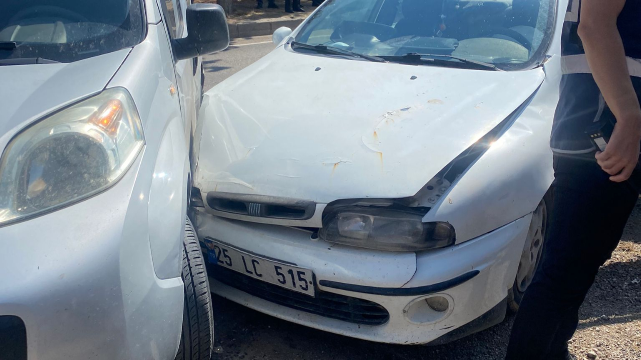 Adliye karşısında trafik kazası!