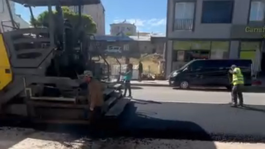 Demirözü’nde asfalt çalışması