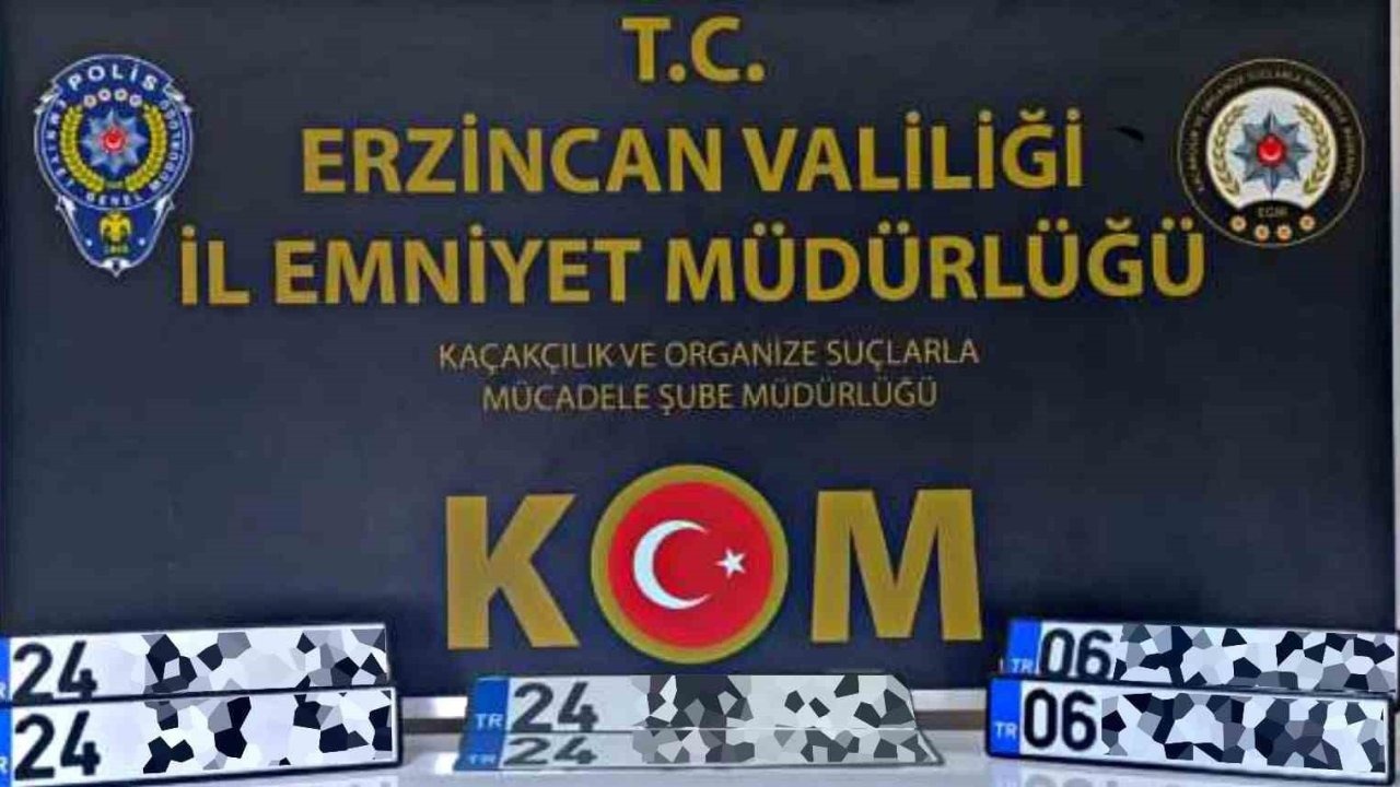 Erzincan’da ’APP plaka’ operasyonu! 5 kişi gözaltına alındı