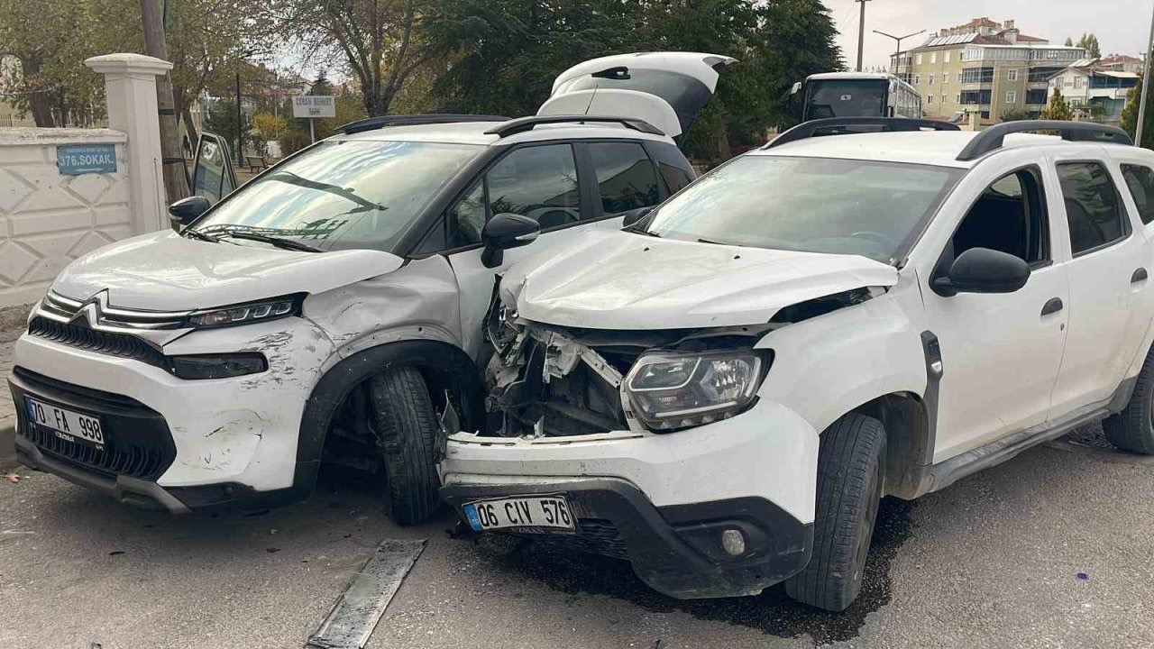 Karaman’da cipler çarpıştı: 1 yaralı