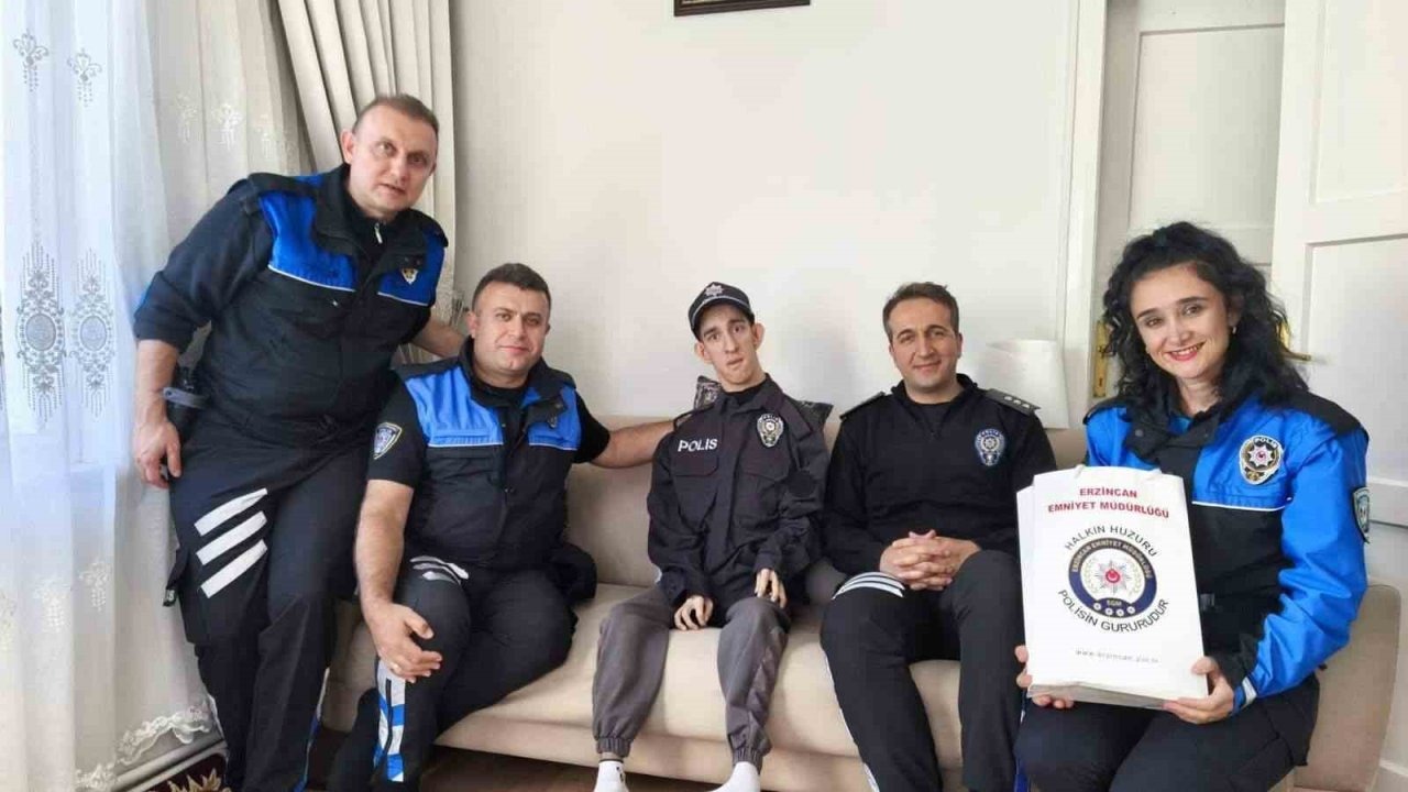 Samet’in polis üniforması giyme hayali gerçek oldu