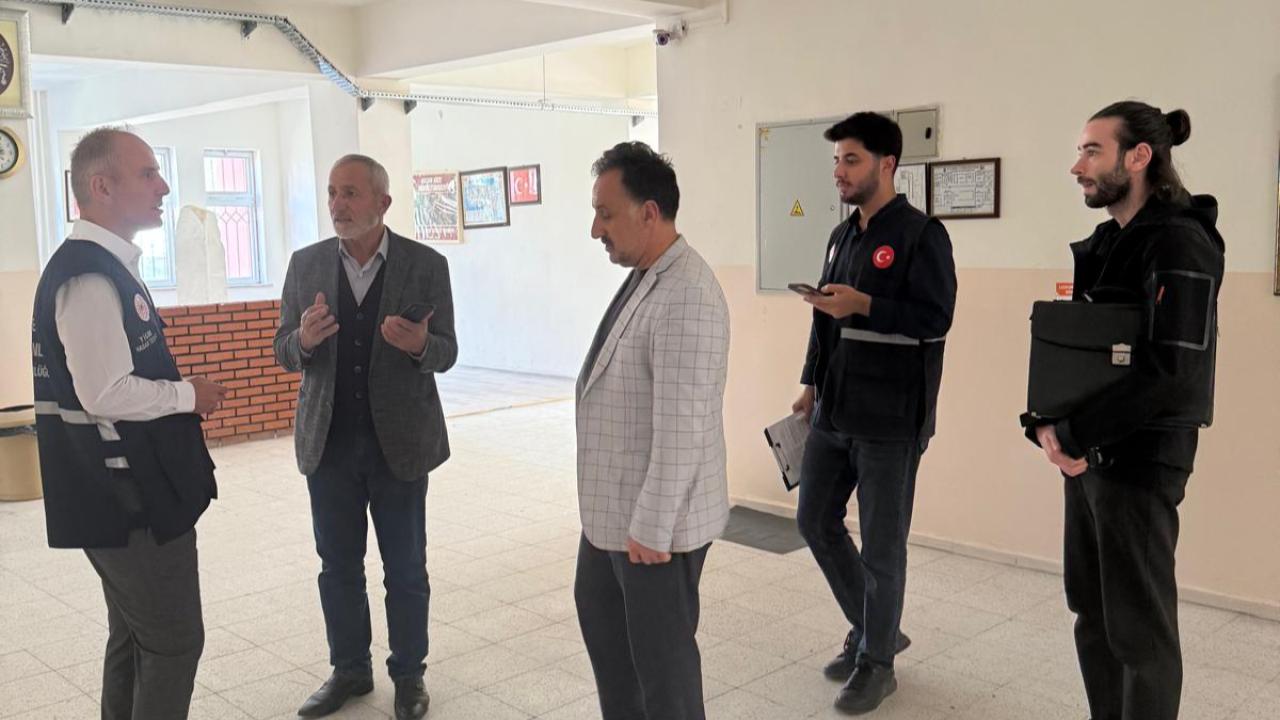 Tadilat yapılan kurum binalarında inceleme