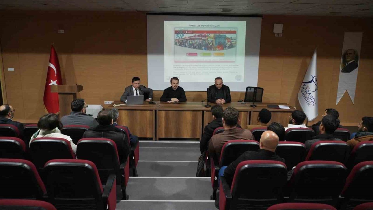 KBÜ ve İl Göç İdaresi, uluslararası öğrencilere ikamet bilgilendirmesi yaptı