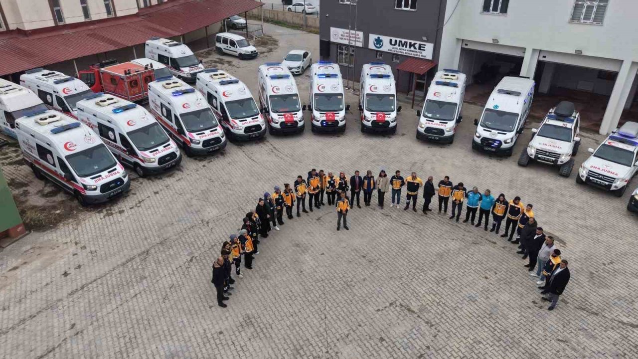 Muş’ta 112 ekipleri zorlu kış şartlarına hazır