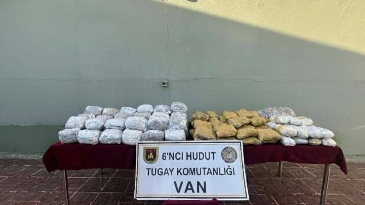 Van sınır hattında 109 kilogram uyuşturucu ele geçirildi