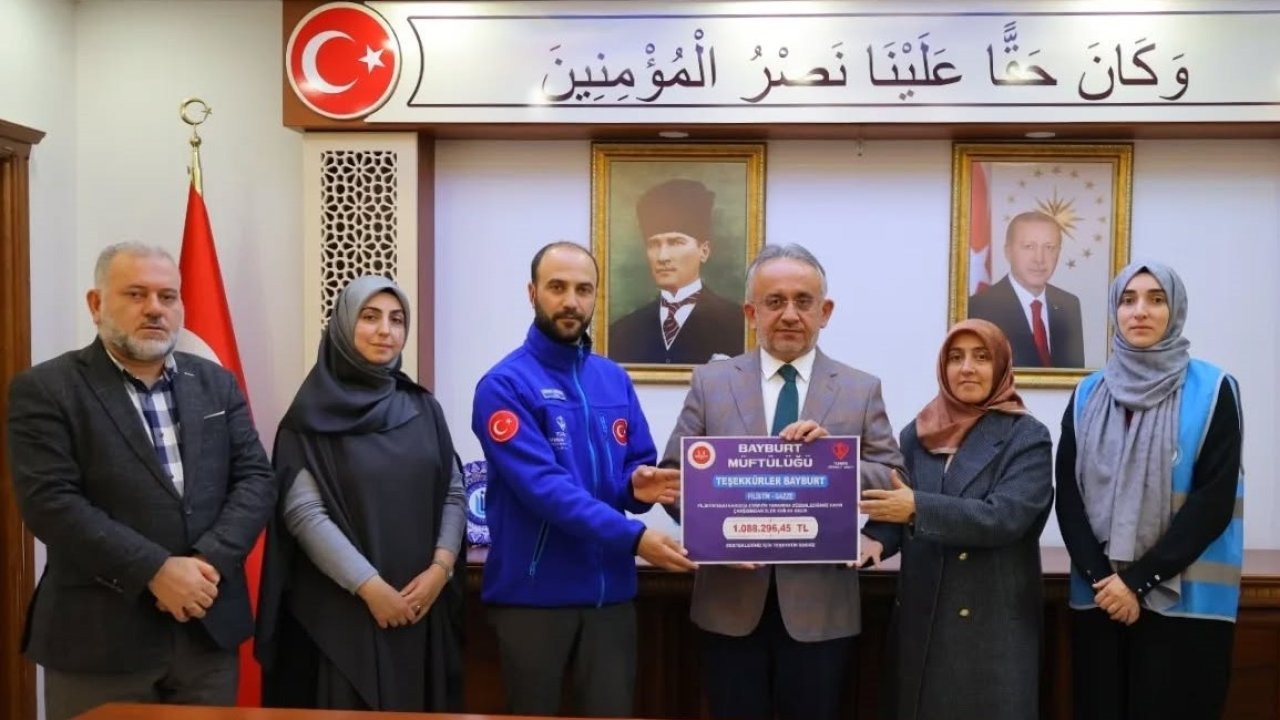 Bayburt’ta 1 milyon liranın üzerinde bağış toplandı