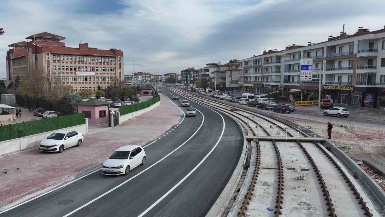 Konya’da Adliye - Şehir Hastanesi Raylı Sistem bağlantısında sona yaklaşıldı