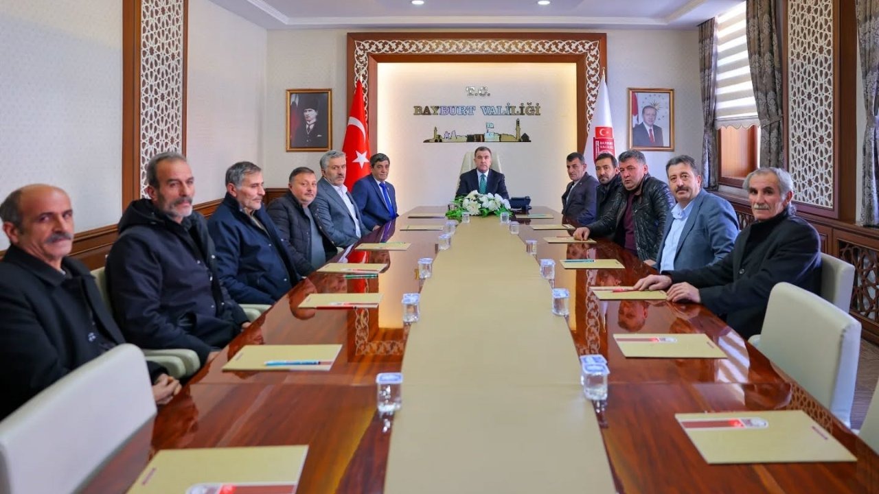 Bayburt’un tarımsal sulama altyapısı toplantıda değerlendirildi