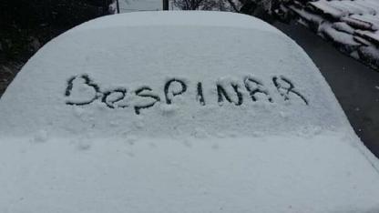 Beşpınar buz kesti!