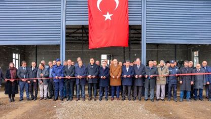 Aydıntepe’de iş makinesi garajı hizmete açıldı