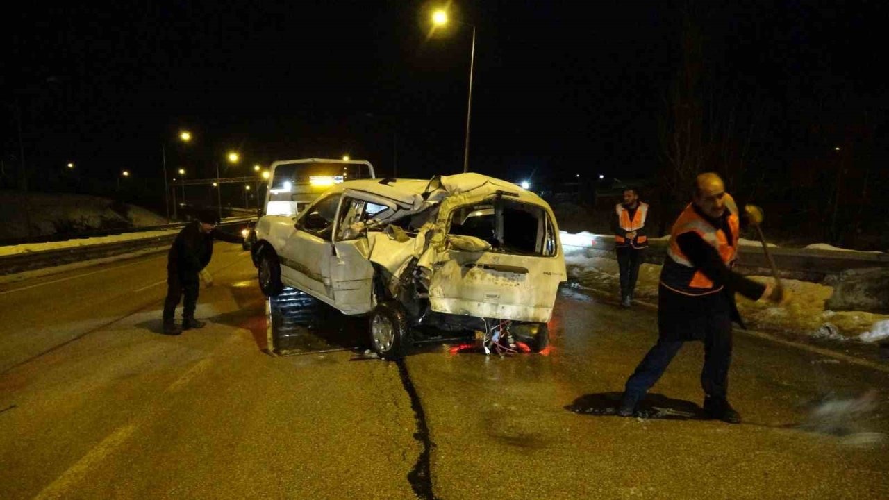 Erzurum’da trafik kazası: 2 yaralı