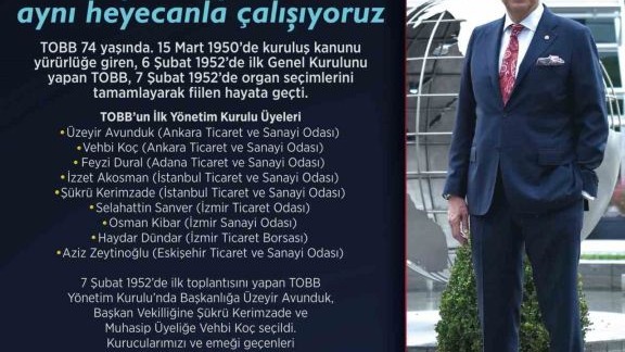 TOBB Başkanı Hisarcıklıoğlu: "TOBB; 367 oda ve borsası, 2 milyonu aşkın üyesiyle, ülkemizin kalkınmasına destek veren ve geleceğine yatırım yapan büyük bir aile"