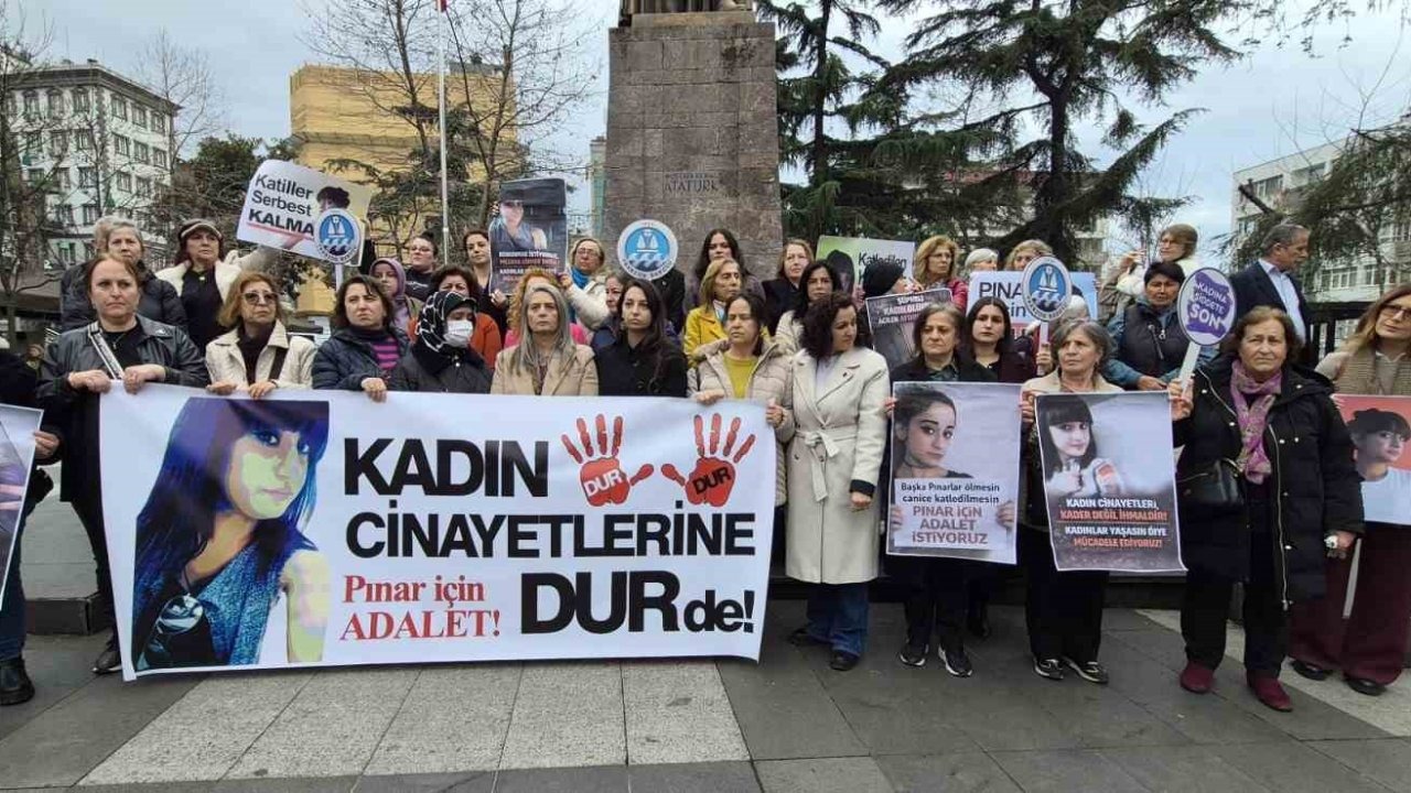 Trabzon’da Pınar Kaynak için yürüyüş